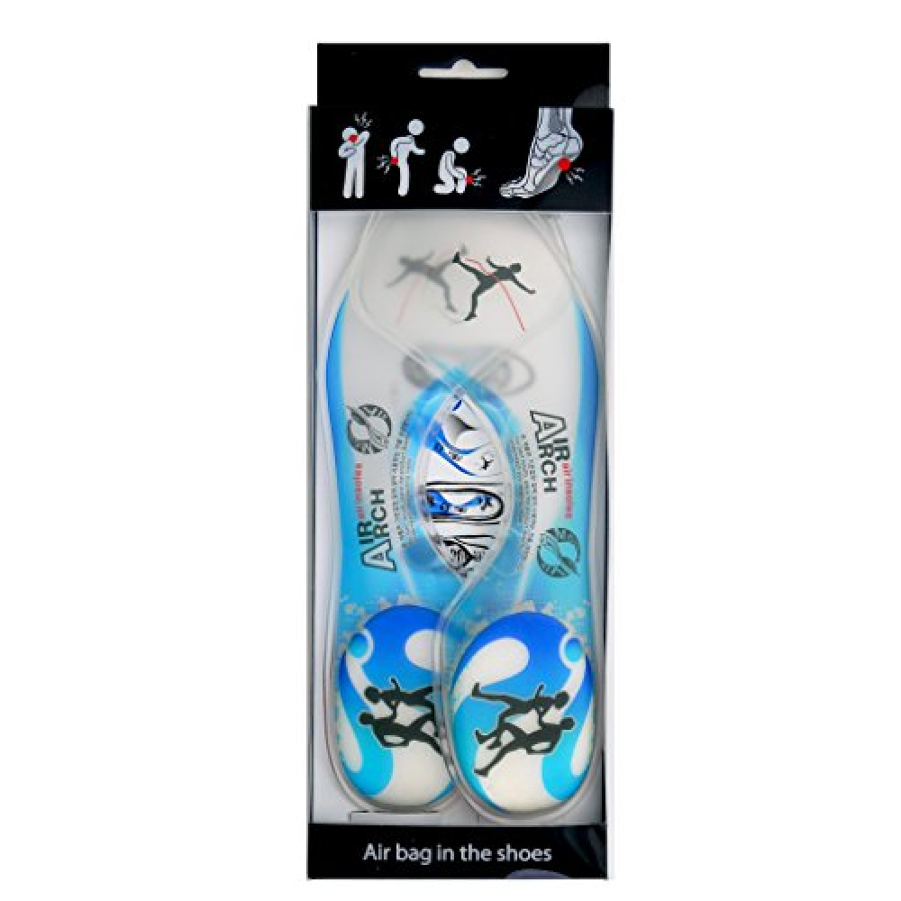 Air Arch Long blue One size Shoe Insole Insert Unisex Men Women Orthotic Support