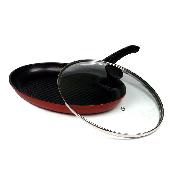 WIDE GRILL PAN 35CM COOKWARE