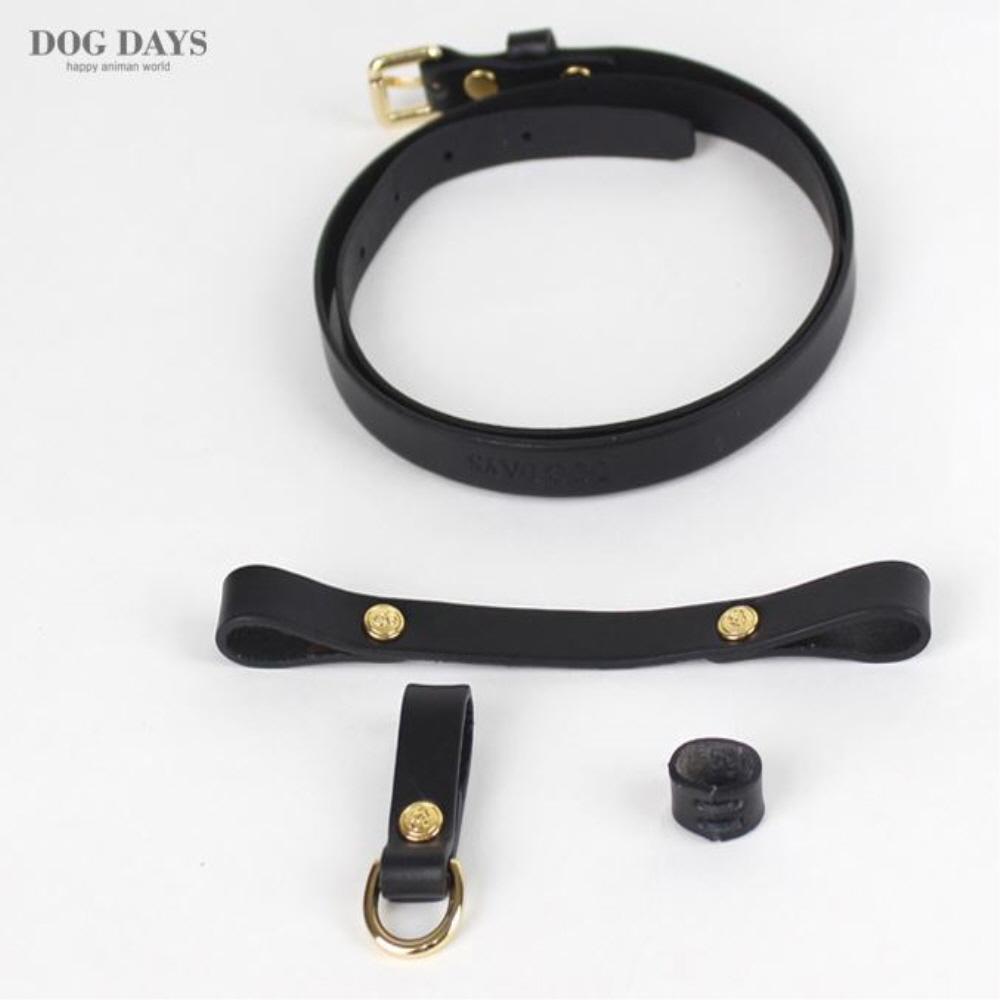 Premium leather harness I type (Black)