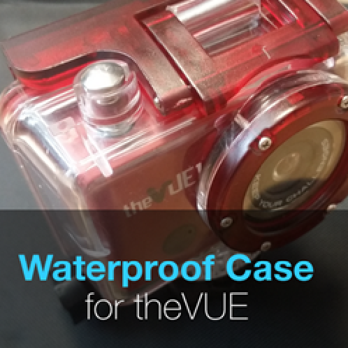 Waterproof Case Red for theVUE1 | Waterproof Case Red for theVUE1, case, camera case, camera, wearable camera, THES