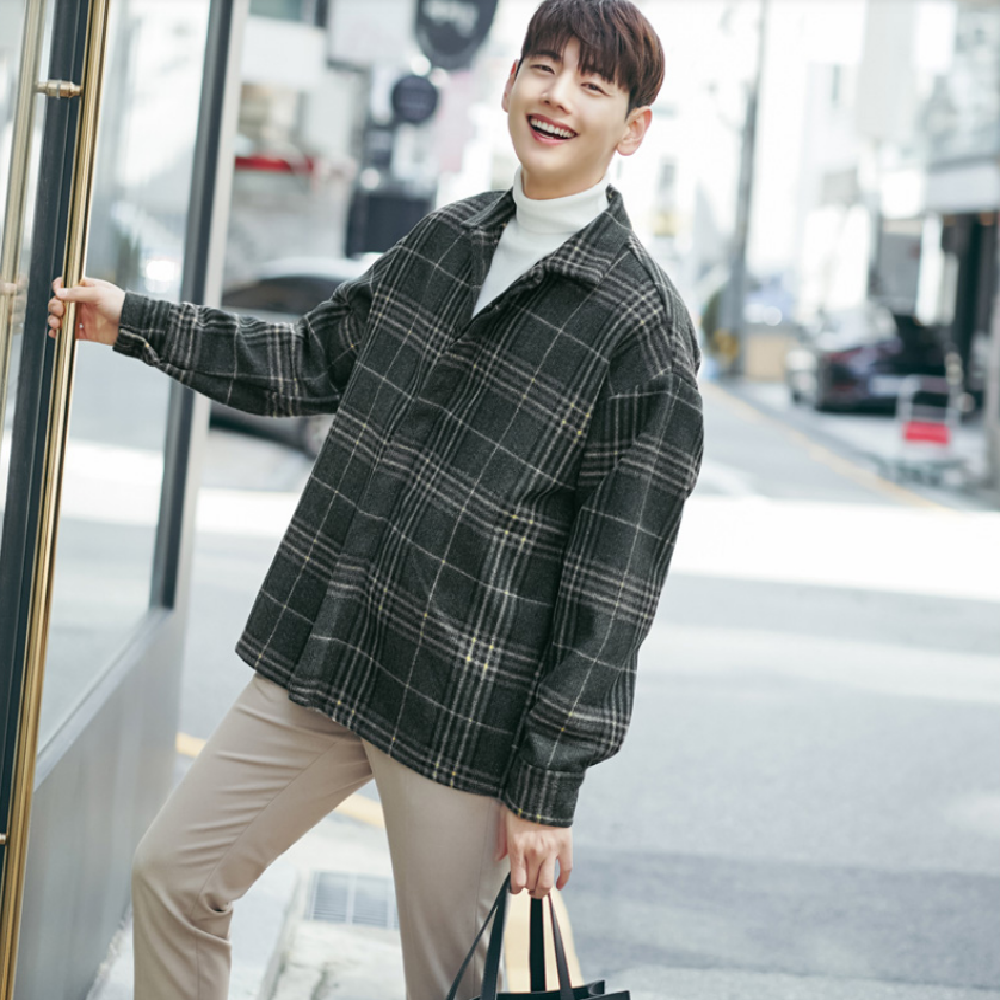 JOGUNSHOP’s Checkered Shirt Jacket