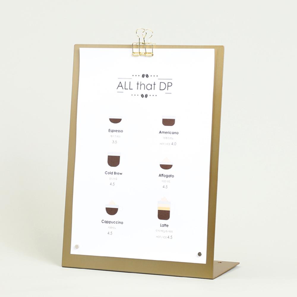 A4 Stand POP Metal Menu Pad