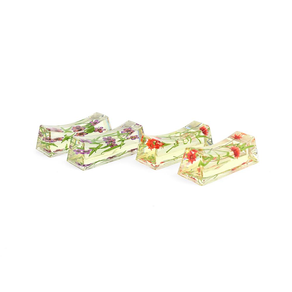 Flower Chopsticks Rest Holder Set Made by Preserved Flower(4PCS / 1SET) - Mini flower