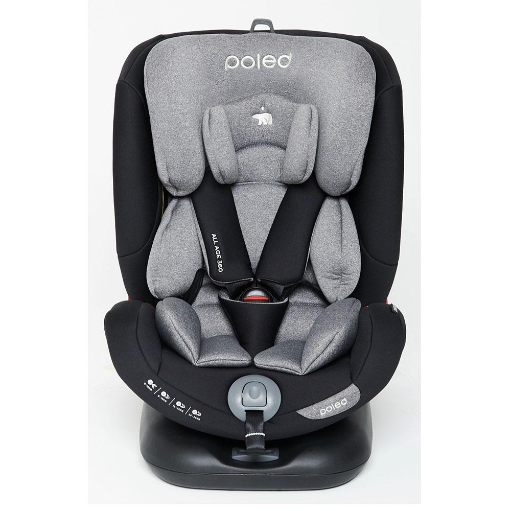 POLED ALL AGE360  GROUP Carseat - for Birth up to 12 Years (Birth -36kg)