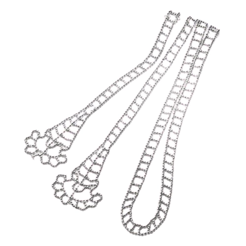 Silver embroidery crafted Scarf Necklaces : K151