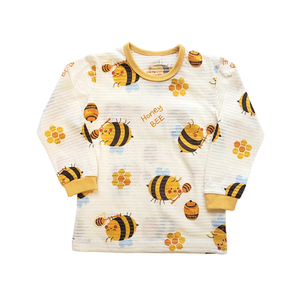Honey Bee; 21SS kids Organic Long-Sleeves Jacquard