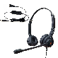 full image PD IPH-255 Optimo-X Double Ear Noise canceling,Corded Headset with USB Adapter to PC with Mute Switc