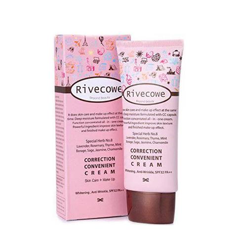 Rivecowe cc cream | cooling, cosmetic, stick, white, red, face, women, Stick Refreshing, skin, massager, Corretion Convenient Cream