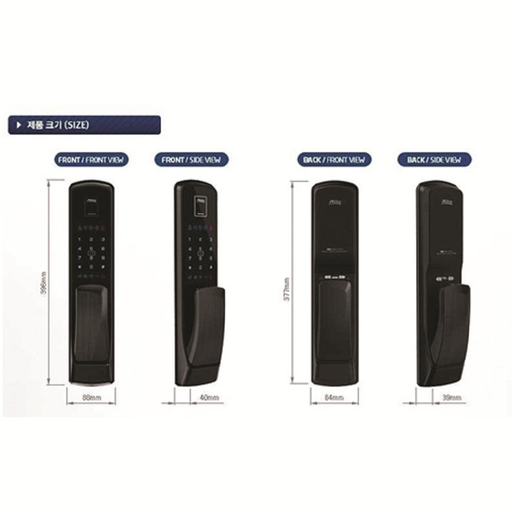 MilreK7-P70FS Smart Digital Door Lock Push Pull Smart Door Lock Fingerprint