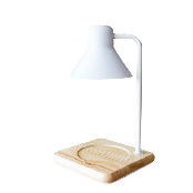 HyunPeople Aroma Candle Candle Lantern Lamp Candle Stand Candle Warmer (Mono) Wood white  timer