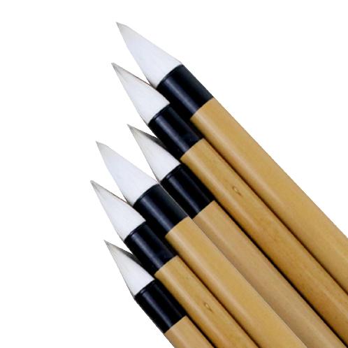 Korean Folk Art Quality Natural Wool Barim Shading Brush for Asian folk art, calligraphy, watercolor