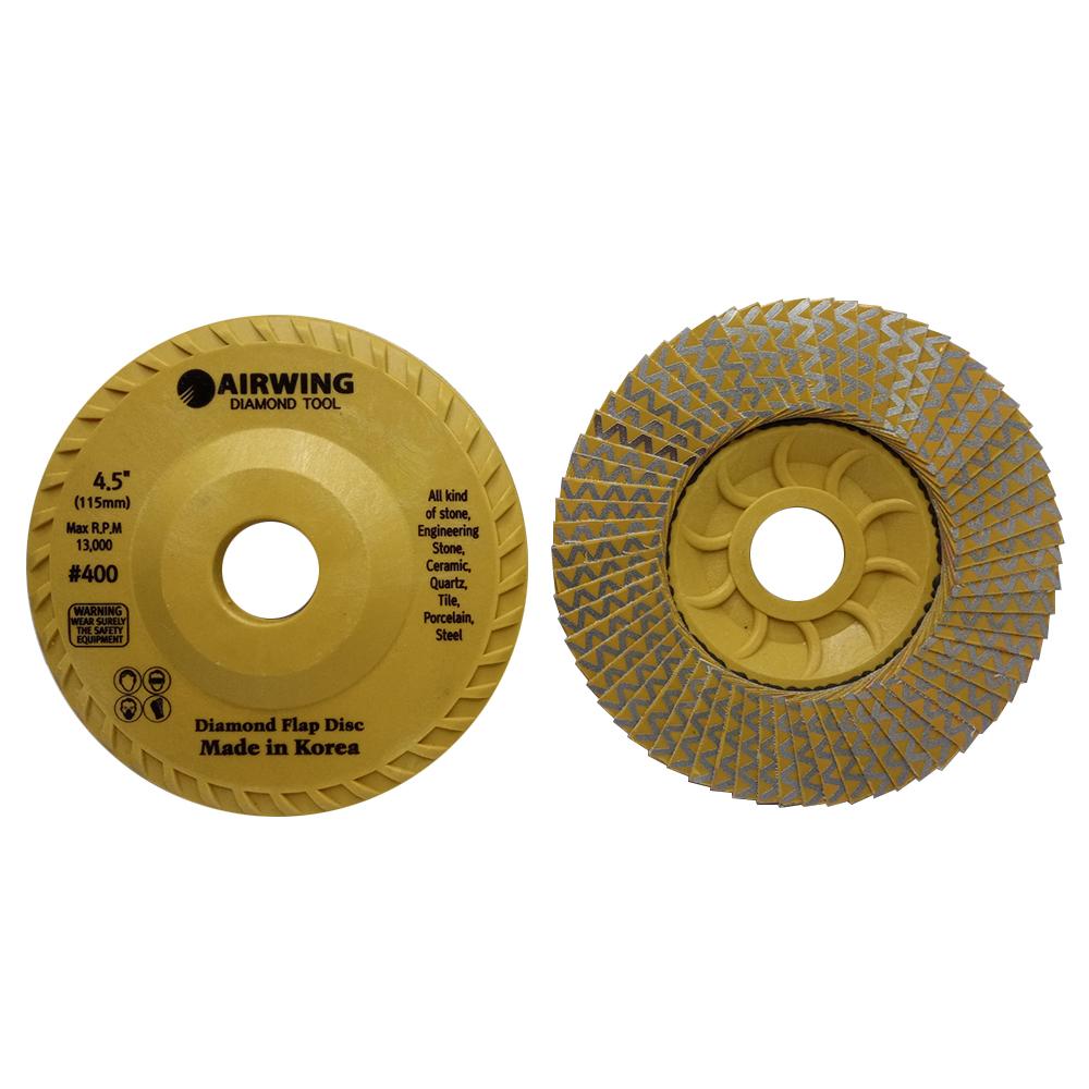 AIRWING Diamond Flap Disc Polishing Wheel Grinding Brush Gap Polisher Grinder