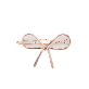 full image Jinccecil ribbon hairpin - pinkgold