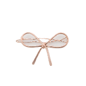 Jinccecil ribbon hairpin - pinkgold