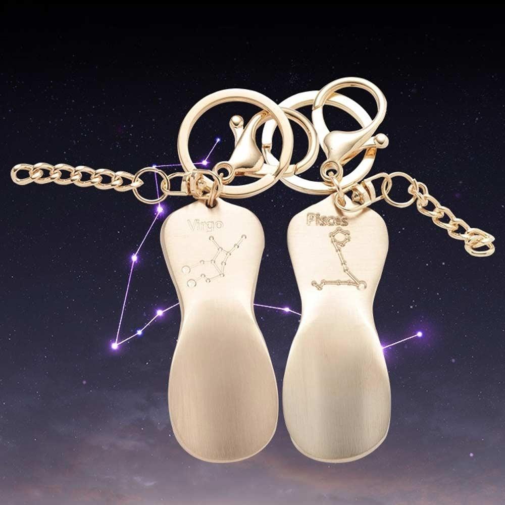 Ondodam Handmade Keychain Shoe Spatula / Star-signs shoe-horn keyrings