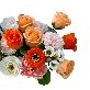 full image  Soap Flower Carnations Center Piece  L (Peach Pink)