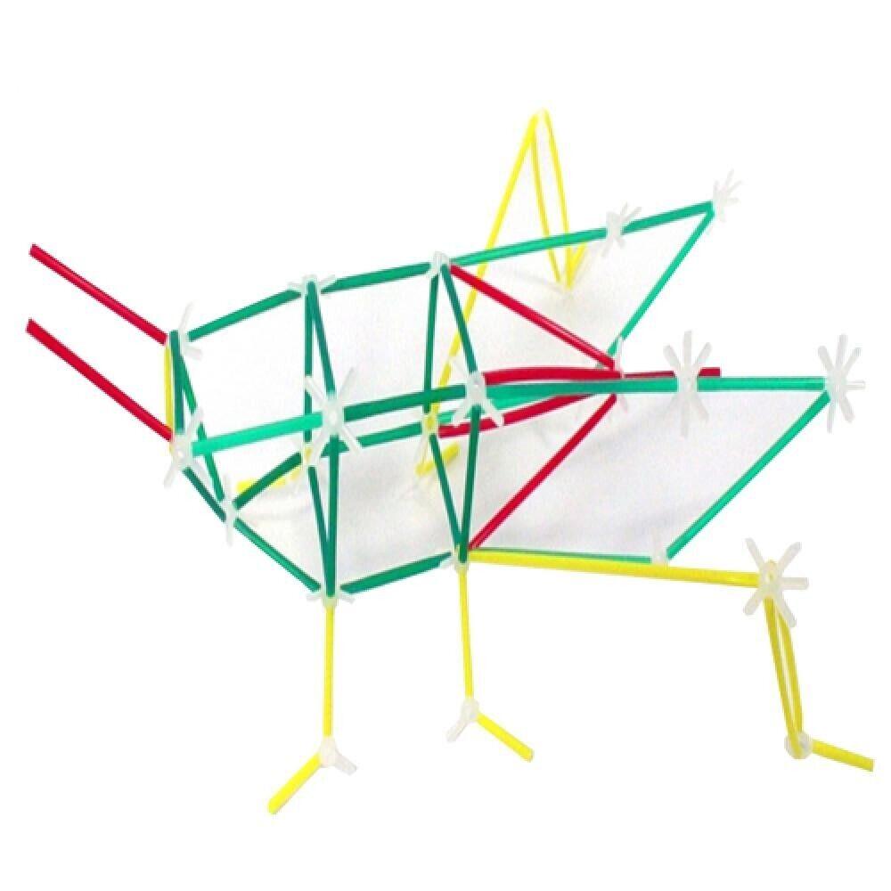 Straw Connectors Educational Toy Kits For Kids (Creativity , EQ . NQ ) Colorful