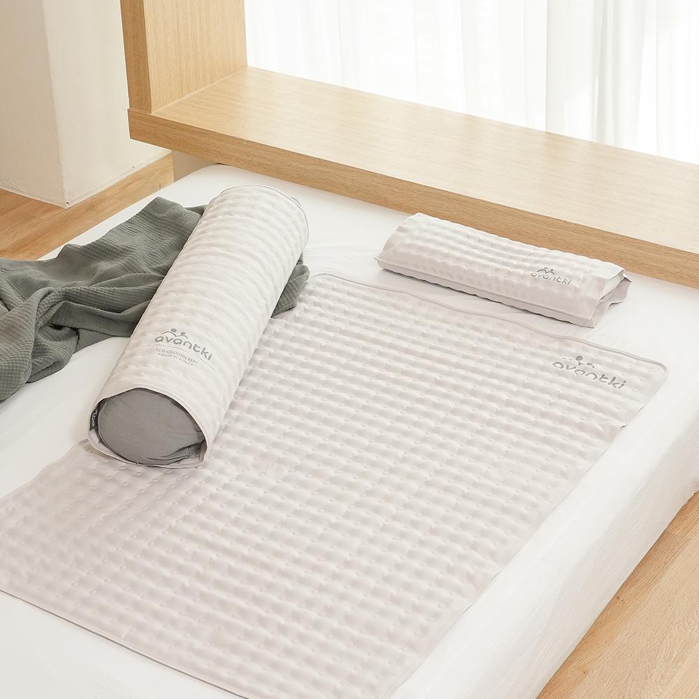 AVANTKI Eco Cool Bedding Set - Cooling Mat, Cooling Pillow, Cooling Body Pillow