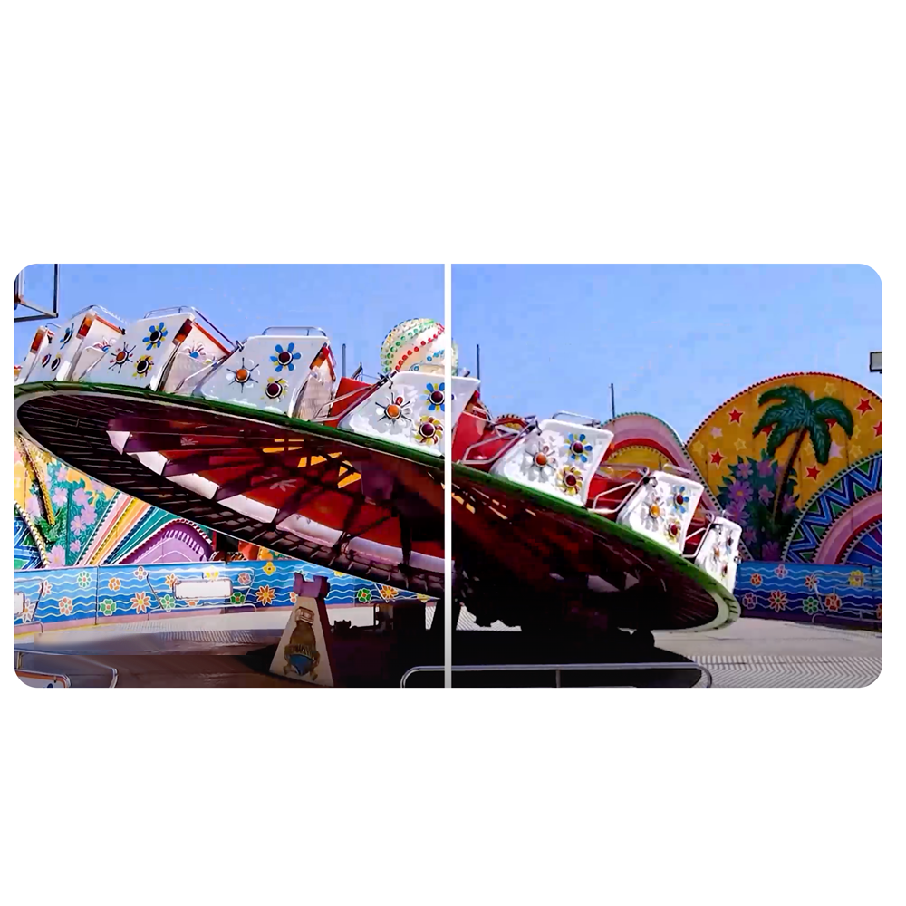 Online video and image enhancer / upscaler for B2B and B2C