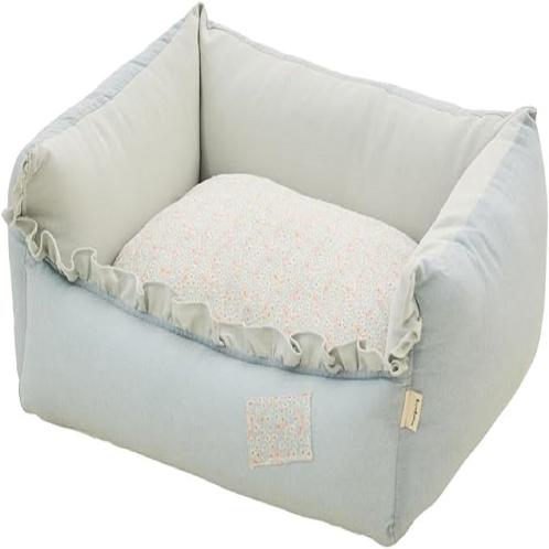 MOONGMING Bumper Cushion for Pets, Cotton Linen, Safety Test Completed, Comfortable Cushion for Dogs