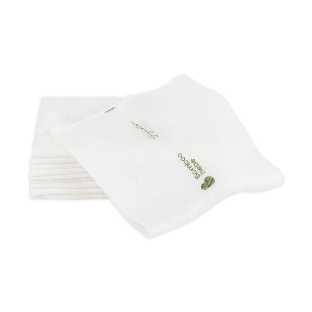 Bamboo Signature Gauze Handkerchief