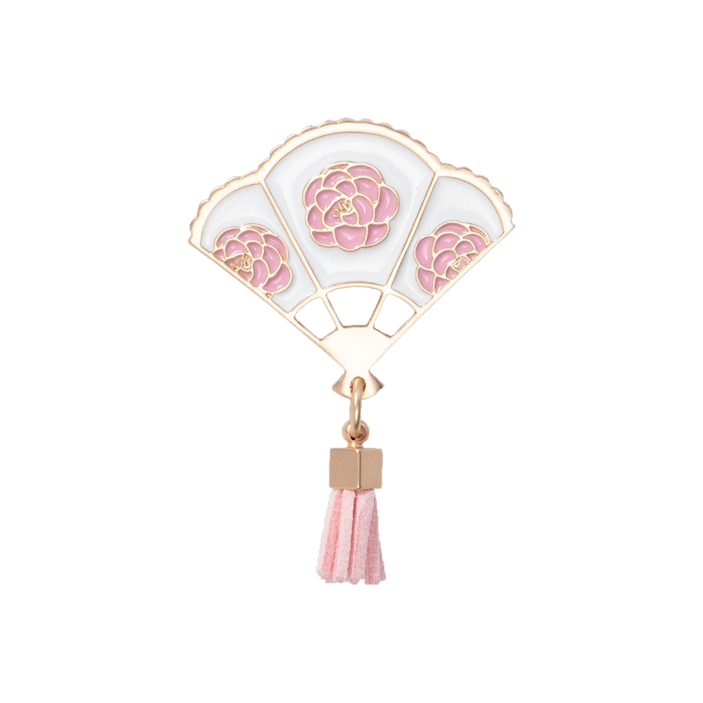 Kimsmi Camelia Fan Brooch