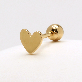 detail image3 GOLD CZ 4PRONG HEAD / HEART INTERNAL THREAD BODY PIERCING & EARRING