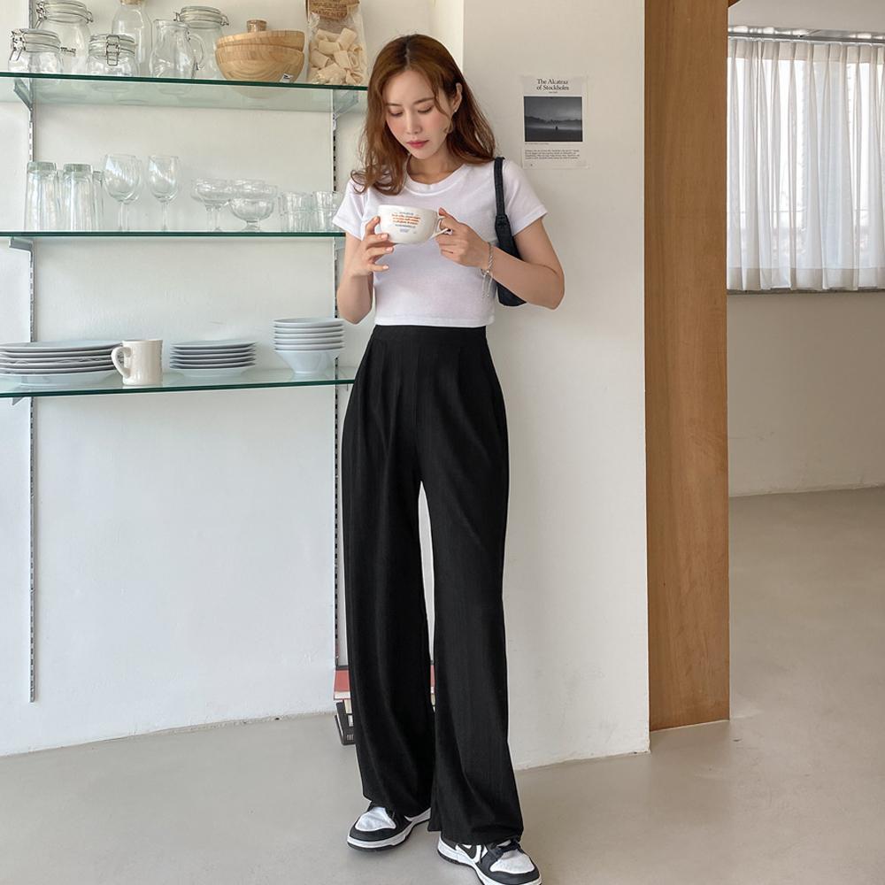 [EVELLET] Cool Waistband Pants by Fable Length