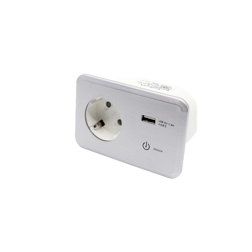 DAVCH QC08 Touch Built-in Outlet On the Bed with fast charger USB C Type Socket