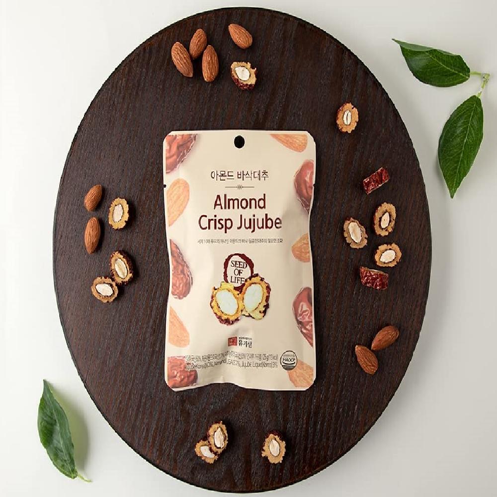 UKISAEM Almond Crisp Jujube Mixed Nuts Snack 25g * 3ea, Crispy Crunchy Happy Flavor Korea Nuts