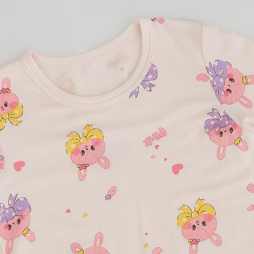 kids wear 40S 3/4 length modal <Ribbon bunny>