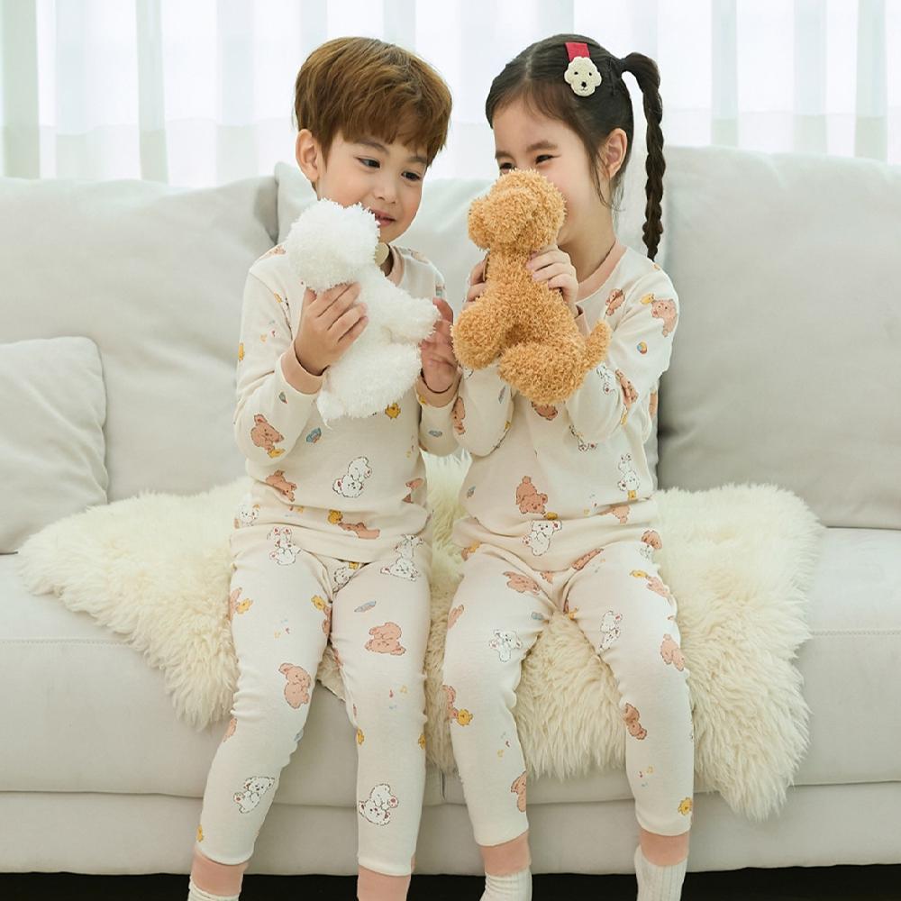 kids wear 30S 3/4 length modal <Puppy Hi>