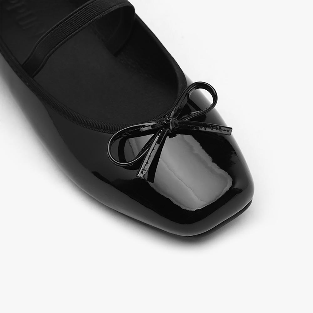 Erino Enamel Ribbon Maryjane Flats (1cm)