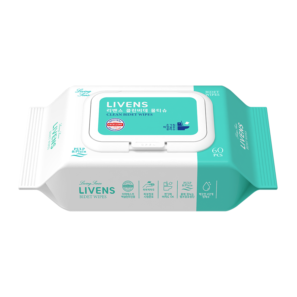 Livens Toilet Bidet Wet Wipes Soft Clean
