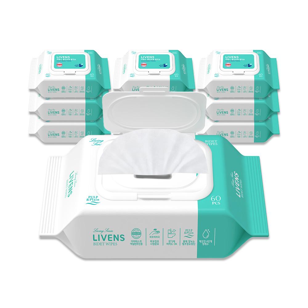 Livens Toilet Bidet Wet Wipes Soft Clean